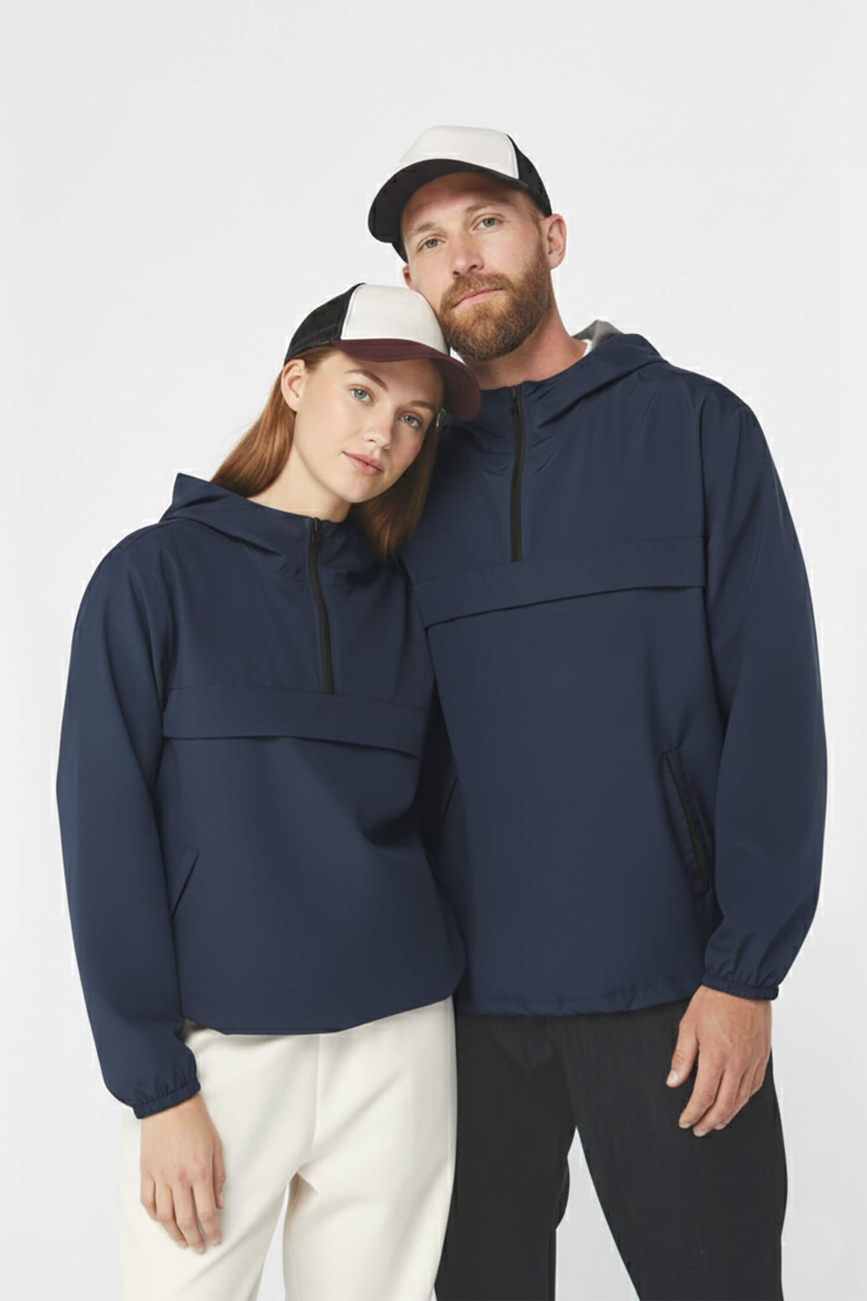 Chaqueta Cortavientos Impermeable – 100% Poliéster Reciclado Azul Navy